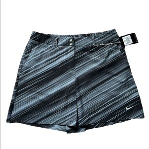 NWT Nike Golf Tour Performance Gray Striped Skirt - Size 10 Medium
